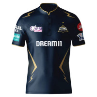 Gujrat Titans IPL Replica Cricket Jersey 2024 (GT 2024 With Name Personalization)