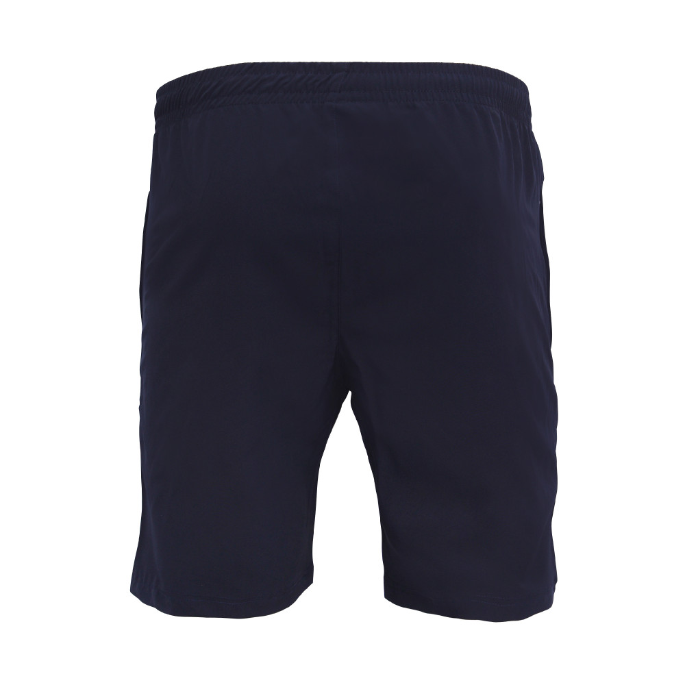 Whitedot Navy Blue Training Shorts - Zipper Pockets Whitedot Navy Blue Training Shorts - Zipper Pockets