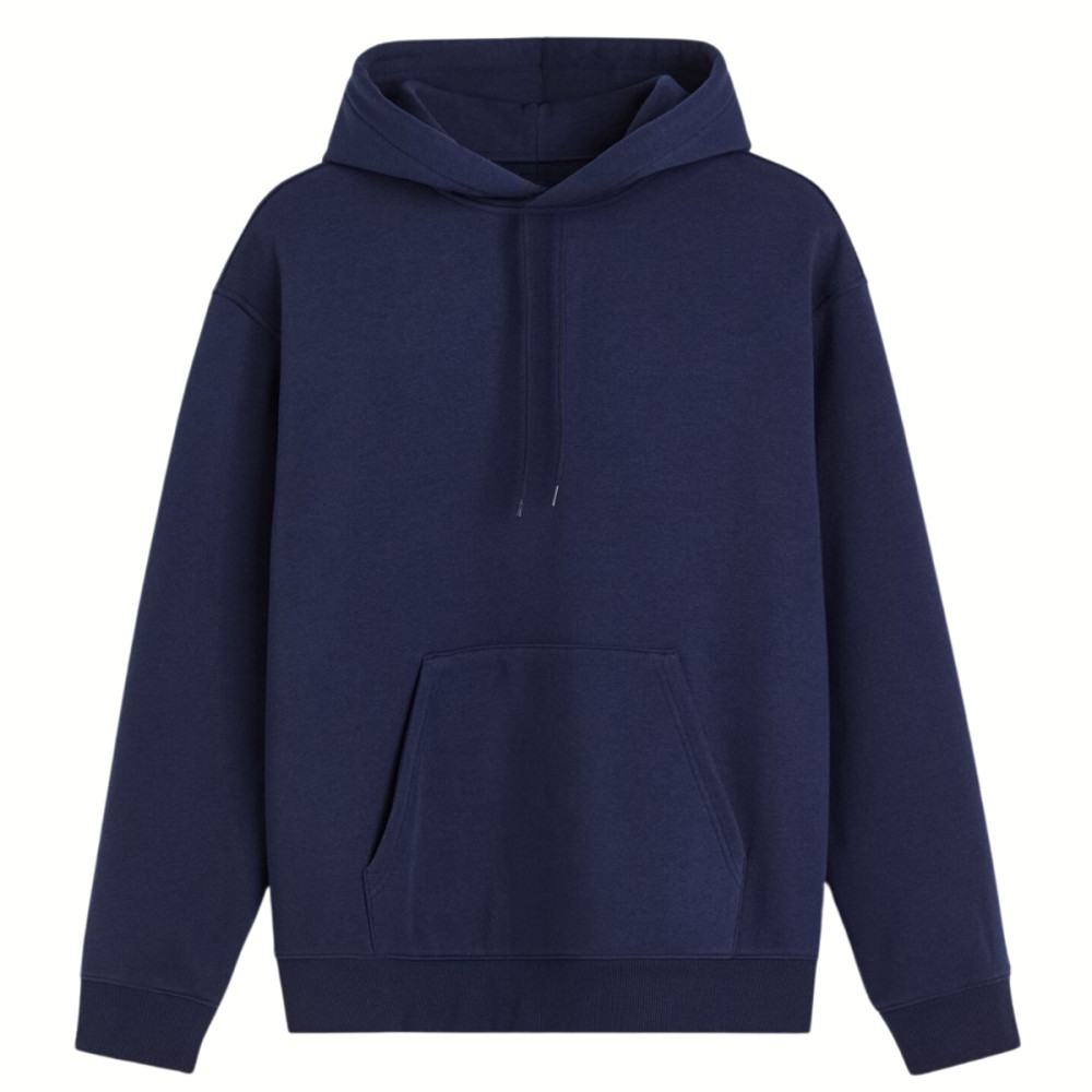 Whitedot Navy Blue Hoodie - 320 GSM Whitedot Navy Blue Hoodie - 320 GSM
