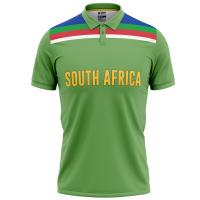 South Africa Yellow 1992 T20 World Cup Half Sleeves Cricket Fan Jersey - 100% Dryfit Polyester - With Name Personalization