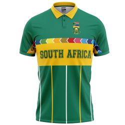 South Africa 1996 ICC World Cup Half Sleeves Cricket Fan Jersey - 100% Dryfit Polyester - With Name Personalisation