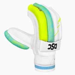 DSC Atmos Cricket Batting Gloves (Green/Lemon)