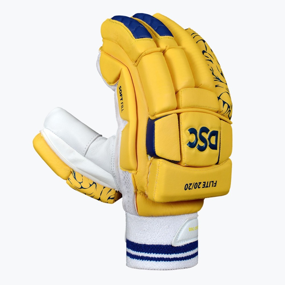 DSC Flite 20/20 Cricket Batting Gloves (Yellow) DSC Flite 20/20 Cricket Batting Gloves (Yellow)