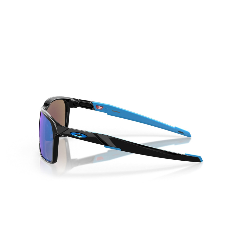 Oakley Portal X Polished Black Prizm Sapphire Sunglass Oakley Portal X Polished Black Prizm Sapphire Sunglass