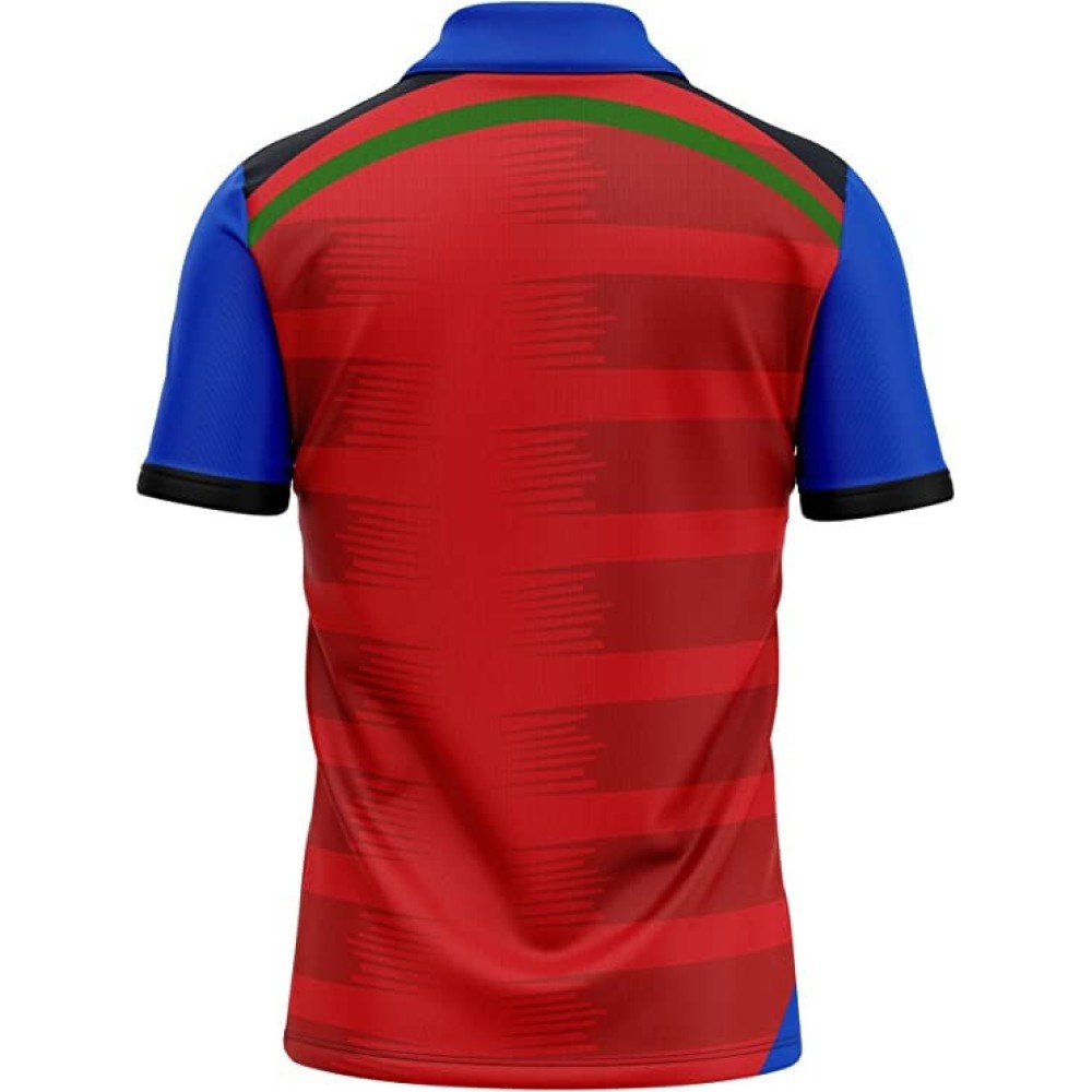 Afghanistan 2022 T20 World Cup Half Sleeves Cricket Fan Jersey - 100% Dryfit Polyester - With Name Personalization