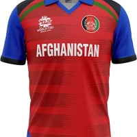 Afghanistan 2022 T20 World Cup Half Sleeves Cricket Fan Jersey - 100% Dryfit Polyester - With Name Personalization