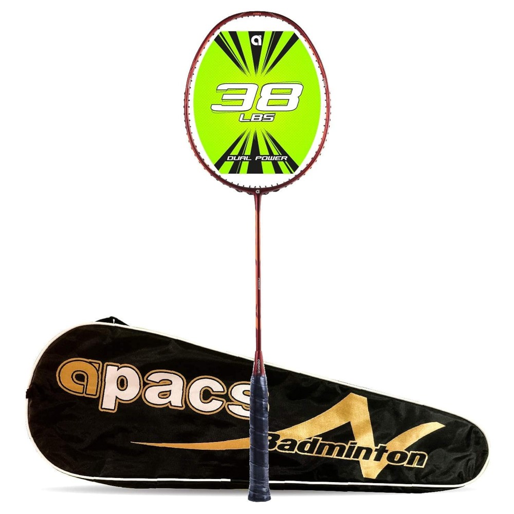 Apacs Dual Power & Speed Badminton Racket (Red/Green/Orange) Apacs Dual Power & Speed Badminton Racket (Red/Green/Orange)