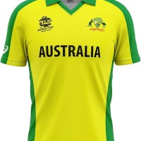 Australia T20 World Cup 2021 Half Sleeves Cricket Fan Jersey - 100% Dryfit Polyester - With Name Personalization