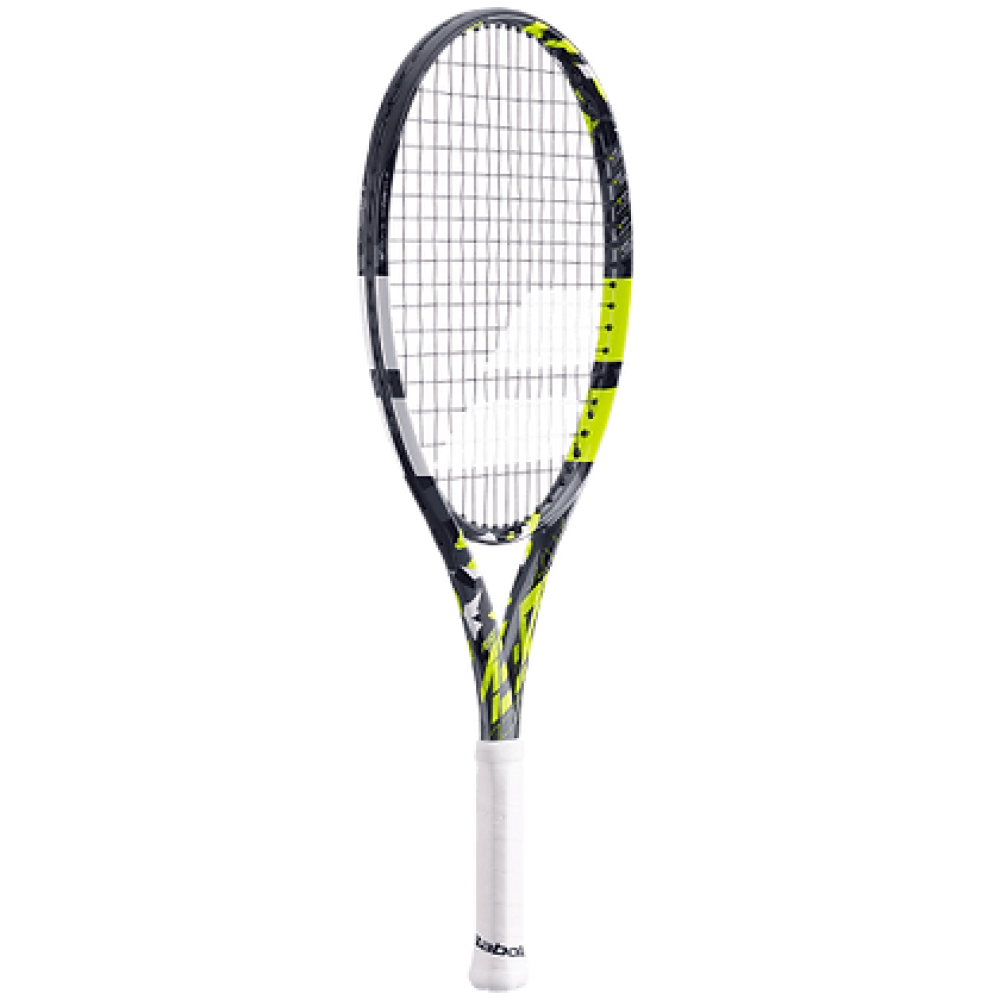 Babolat Aero Junior 25 Tennis Racquet - 225 g - Grey Yellow White Babolat Aero Junior 25 Tennis Racquet - 225 g - Grey Yellow White