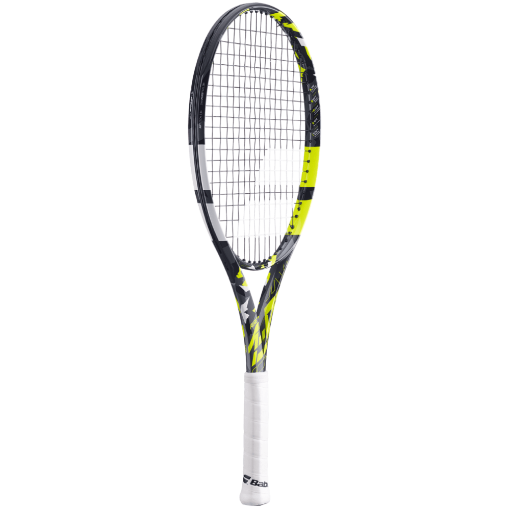 Babolat Aero Junior 26 Tennis Racquet - 240 g - Grey Yellow White Babolat Aero Junior 26 Tennis Racquet - 240 g - Grey Yellow White