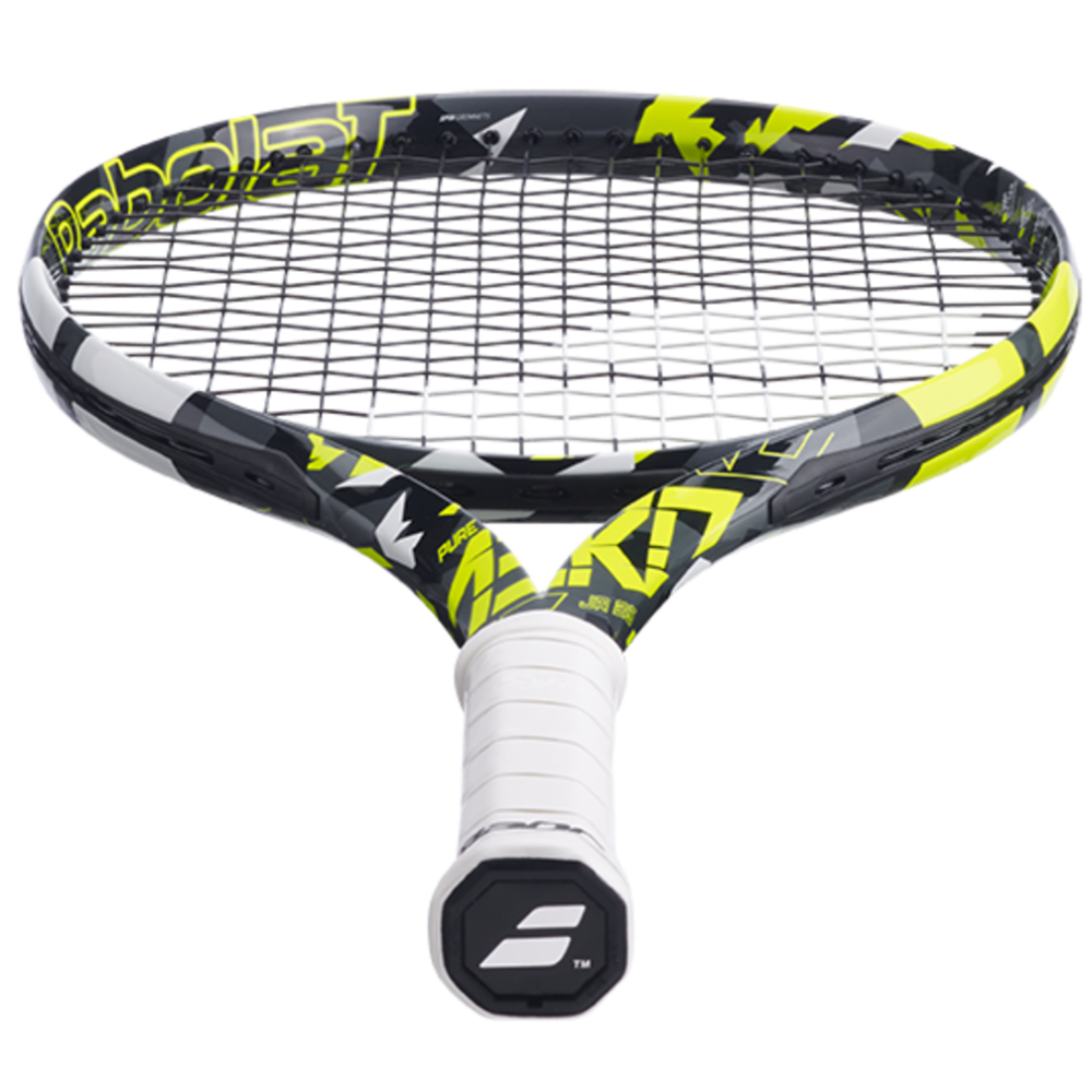 Babolat Aero Junior 26 Tennis Racquet - 240 g - Grey Yellow White Babolat Aero Junior 26 Tennis Racquet - 240 g - Grey Yellow White