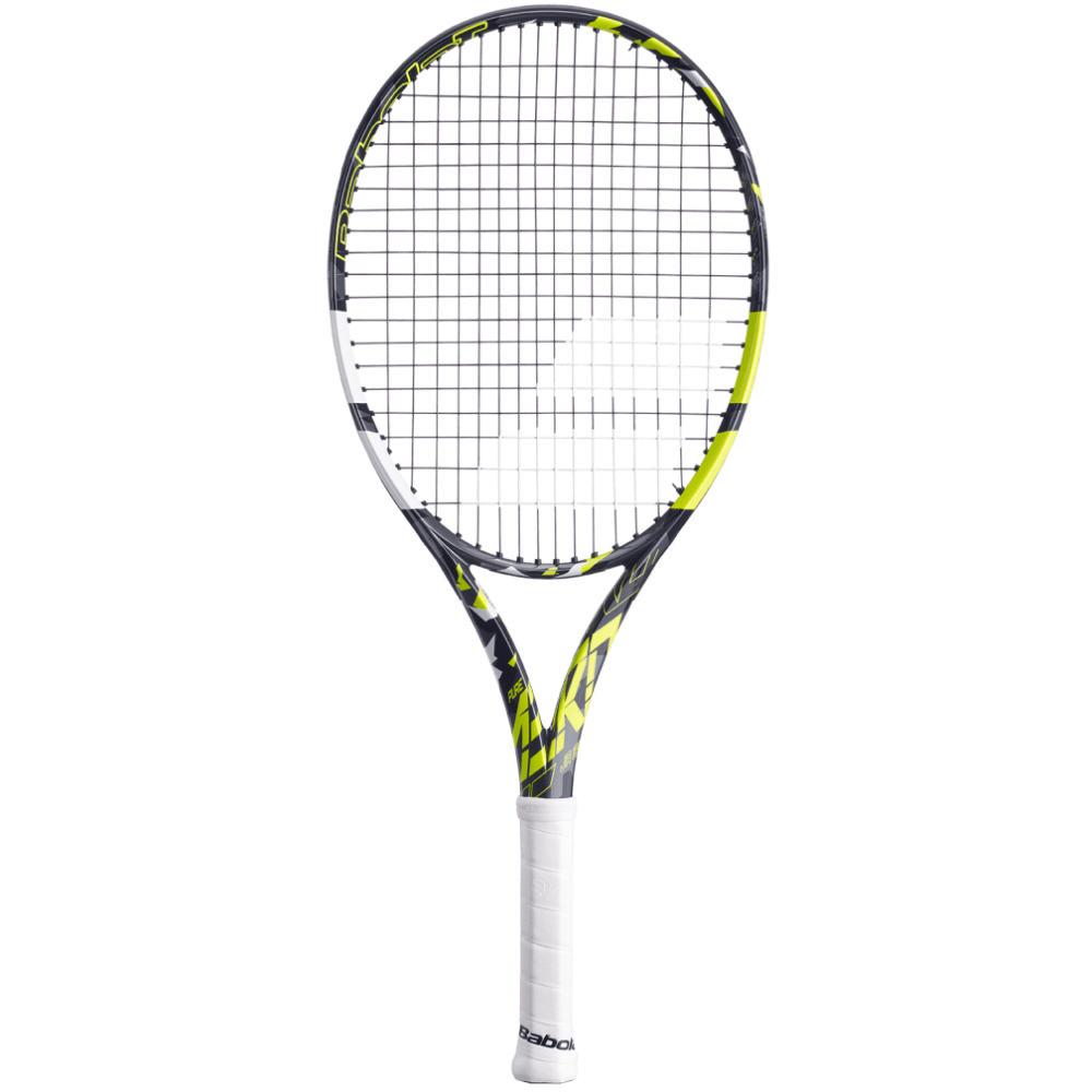 Babolat Aero Junior 26 Tennis Racquet - 240 g - Grey Yellow White Babolat Aero Junior 26 Tennis Racquet - 240 g - Grey Yellow White