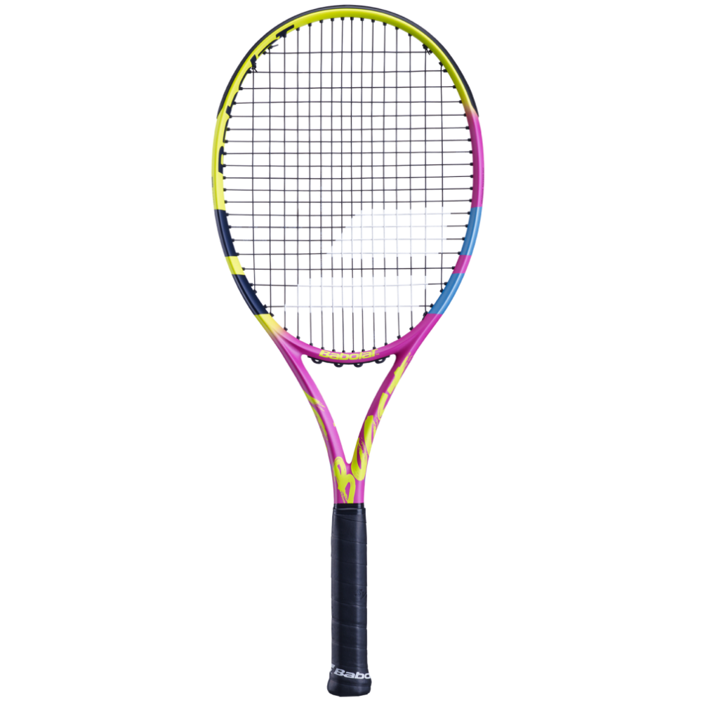 Babolat Boost Aero Rafa 2Nd Gen Tennis Racquet - 260 g - Yellow Pink Blue Babolat Boost Aero Rafa 2Nd Gen Tennis Racquet - 260 g - Yellow Pink Blue