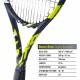 Babolat Boost Aero Tennis Racquet - 260 g - Grey Yellow White Babolat Boost Aero Tennis Racquet - 260 g - Grey Yellow White