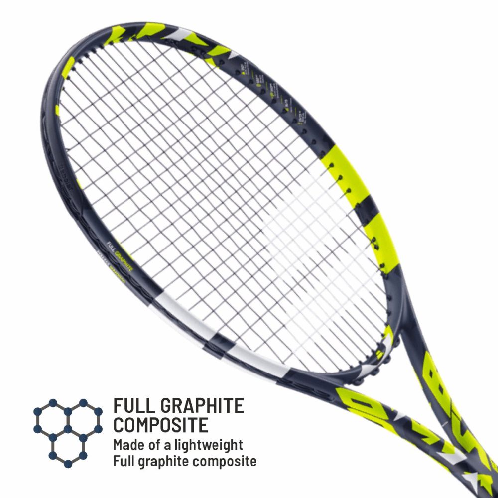 Babolat Boost Aero Tennis Racquet - 260 g - Grey Yellow White Babolat Boost Aero Tennis Racquet - 260 g - Grey Yellow White