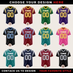 Custom Football Jersey for Men and Women with Name and Number Personalisation