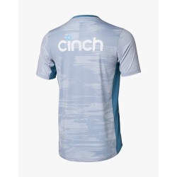 England Grey Training Half Sleeves Cricket Fan Jersey - 100% Dryfit Polyester - With Name Personalization