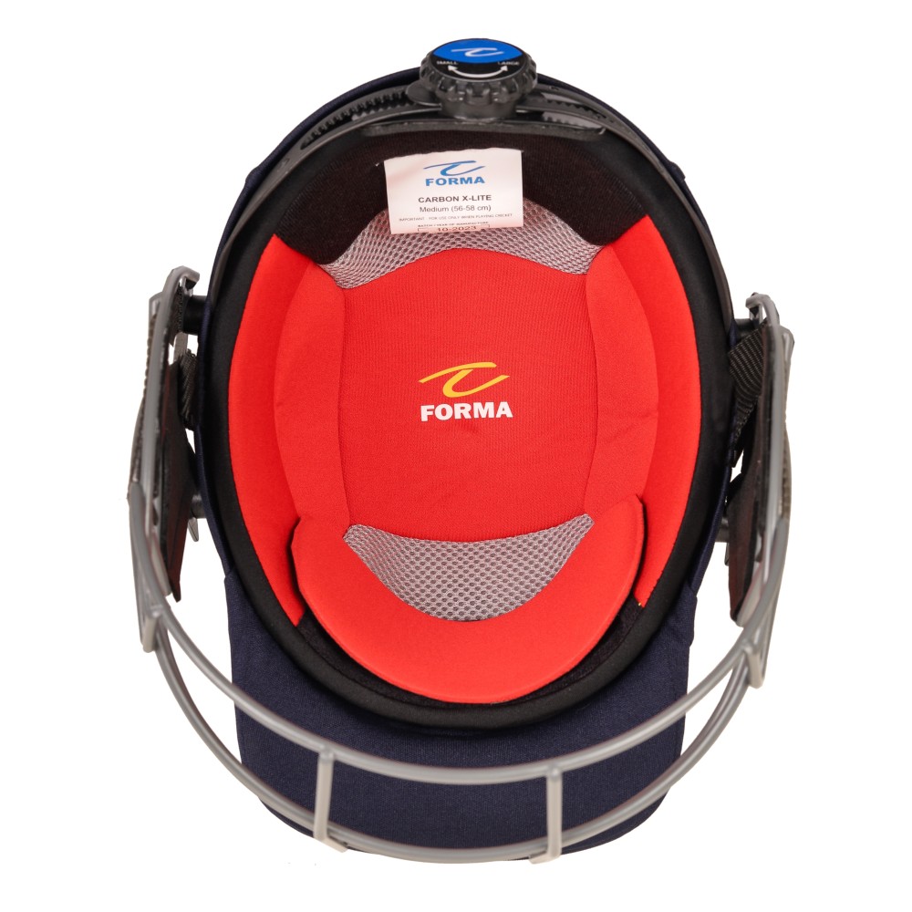 Forma Carbon X Lite Mild Steel Cricket Helmet -Navy Blue Forma Carbon X Lite Mild Steel Cricket Helmet -Navy Blue
