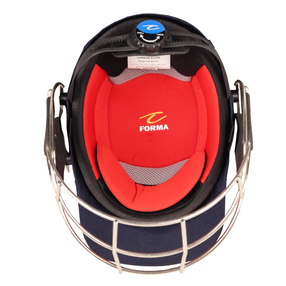 Forma Carbon X Lite Stainless Steel Cricket Helmet -Navy Blue Forma Carbon X Lite Stainless Steel Cricket Helmet -Navy Blue