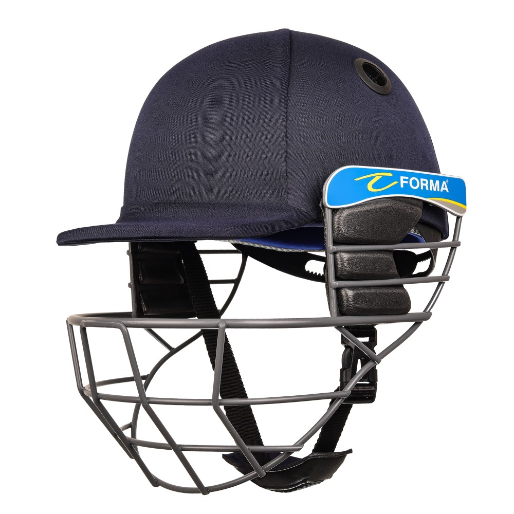 Forma Little Master Mild Steel Cricket Helmet -Navy Blue Forma Little Master Mild Steel Cricket Helmet -Navy Blue