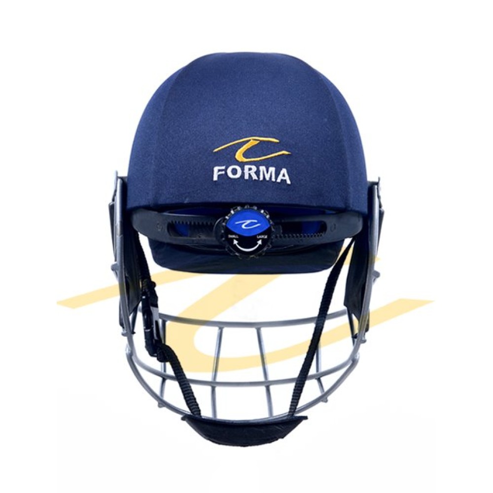 Forma Pro Axis Titanium Grill Cricket Helmet - Fixed Grill - Navy Blue Forma Pro Axis Titanium Grill Cricket Helmet - Fixed Grill - Navy Blue