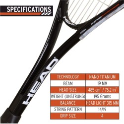Head Nano Ti. Spector Squash Racquet Head Nano Ti. Spector Squash Racquet