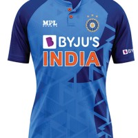 India T20 World Cup 2022 Half Sleeves Cricket Fan Jersey - 100% Dryfit Polyester - With Name Personalization