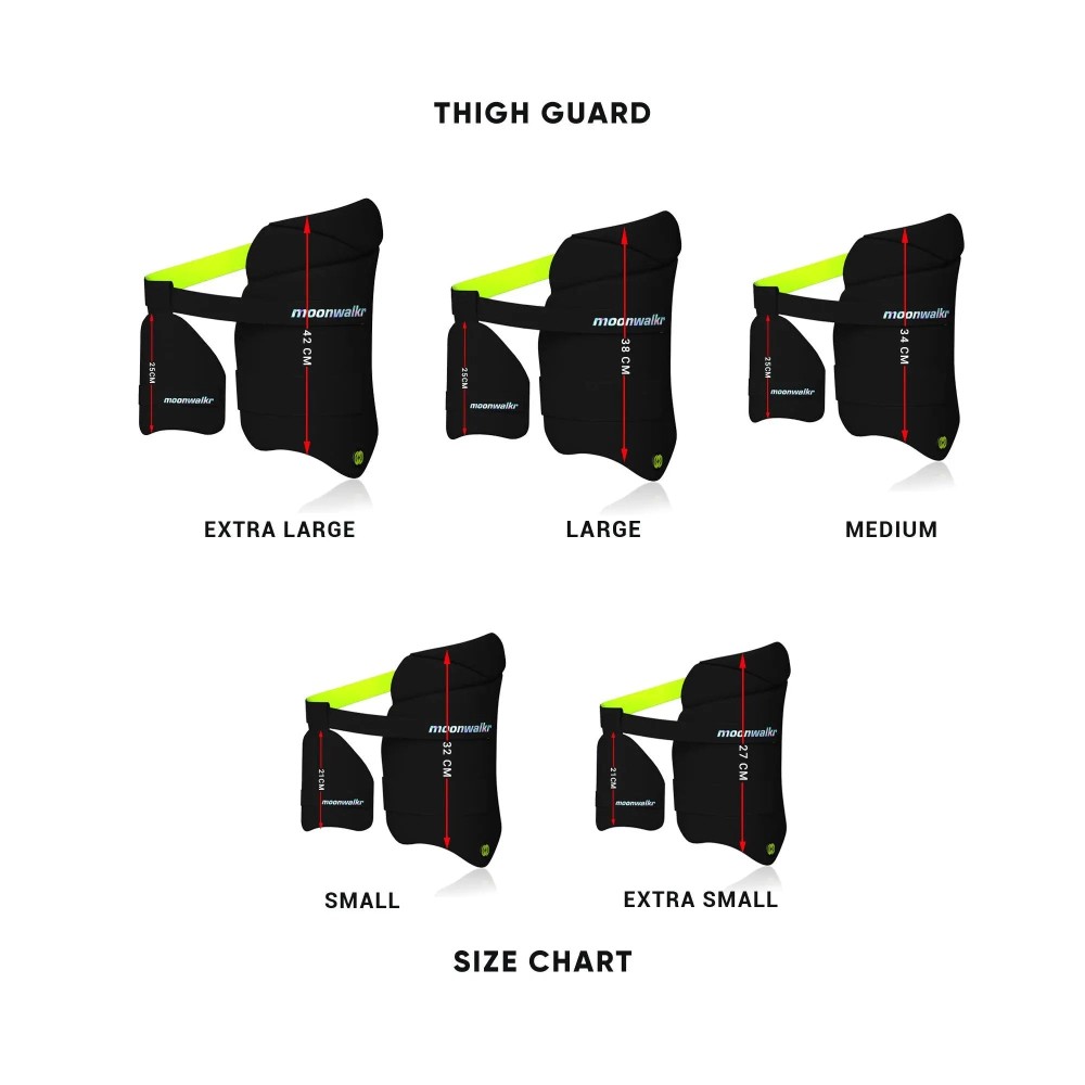 Moonwalkr 2.0 Black Cricket Thigh Guard Moonwalkr 2.0 Black Cricket Thigh Guard