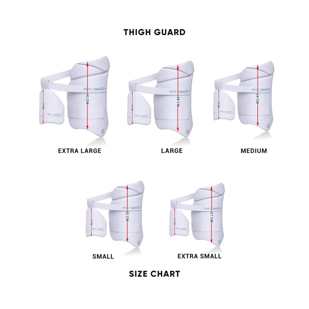 Moonwalkr 2.0 White Cricket Thigh Guard Moonwalkr 2.0 White Cricket Thigh Guard