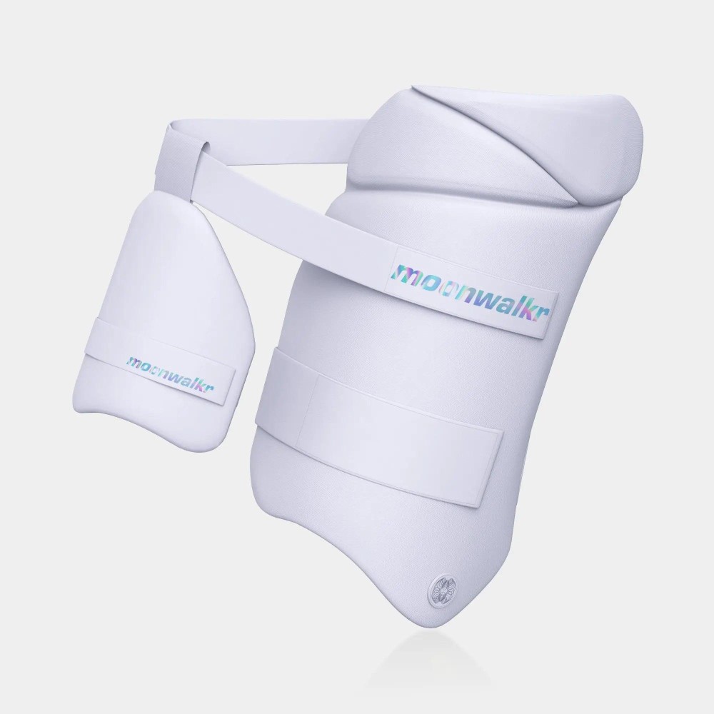 Moonwalkr 2.0 White Cricket Thigh Guard Moonwalkr 2.0 White Cricket Thigh Guard