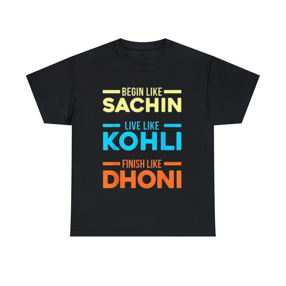 MS Dohni Virat Kohli Sachin Tendulkar Indian Cricket T-Shirt l Cricket Fan l Team India l Cricket fan l Cricket lover l Unisex Jersey