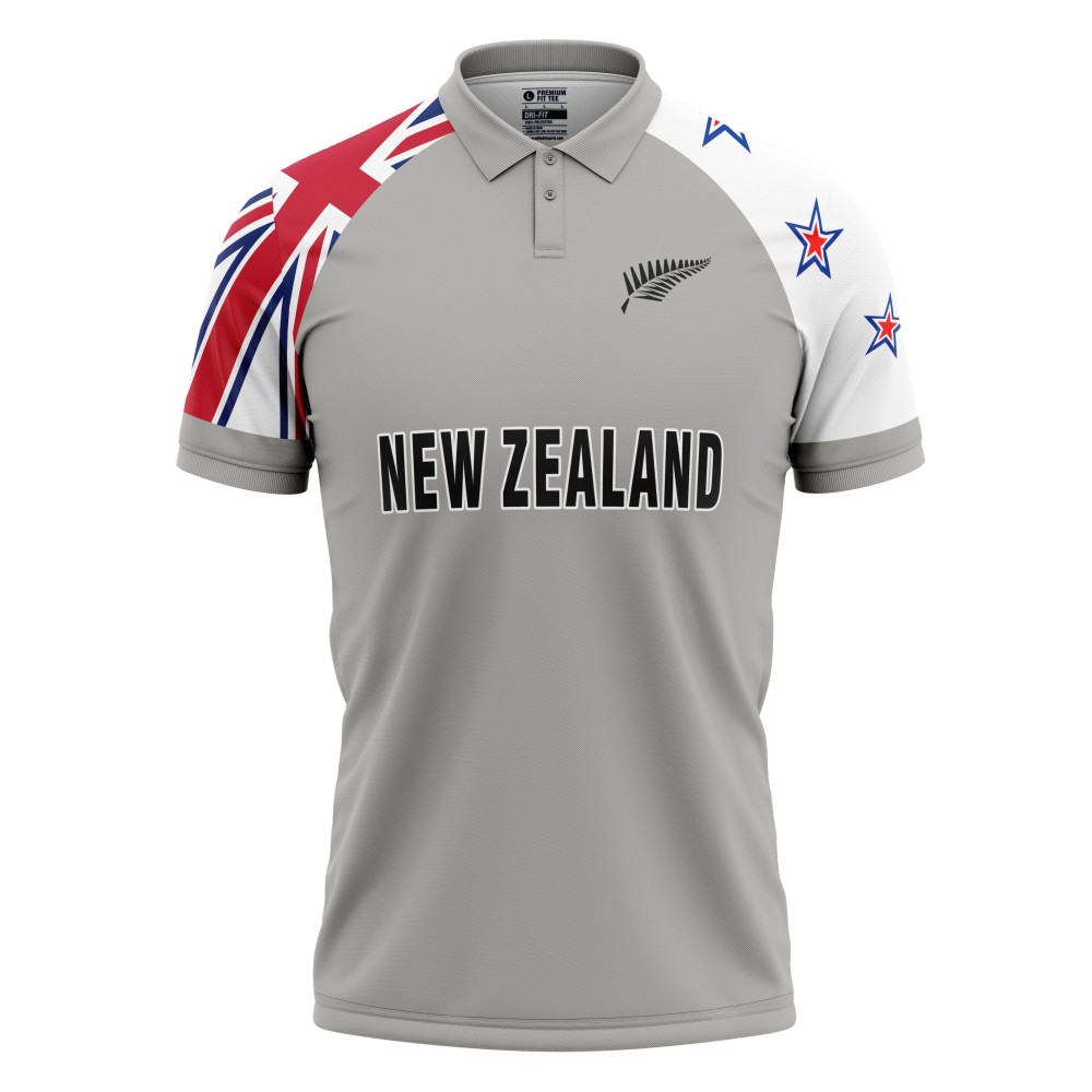 New Zealand ODI World Cup 1995 Half Sleeves Cricket Fan Jersey - 100% Dryfit Polyester - With Name Personalisation