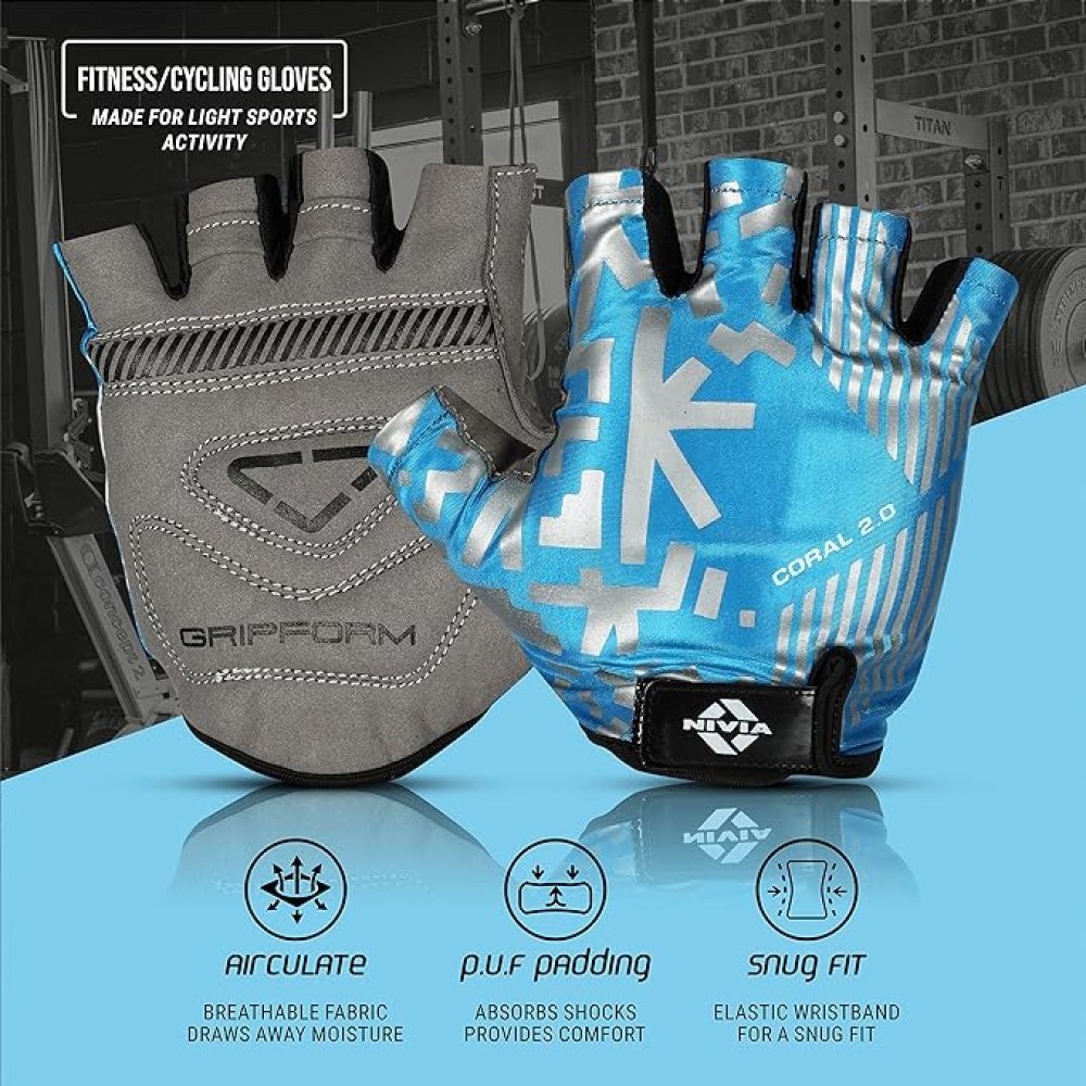 Nivia Coral 2.0 Gym Gloves Nivia Coral 2.0 Gym Gloves