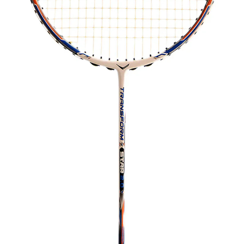 Transform Star 2.0 Badminton Racket - White Orange Transform Star 2.0 Badminton Racket - White Orange
