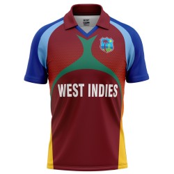 West Indies T20 World Cup 2010 Half Sleeves Cricket Fan Jersey - 100% Dryfit Polyester - With Name Personalization