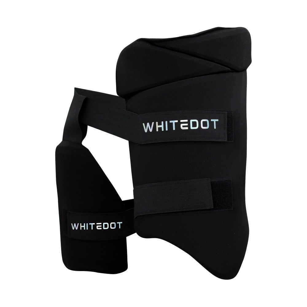 Whitedot Black Combo Cricket Thigh Guard Whitedot Black Combo Cricket Thigh Guard