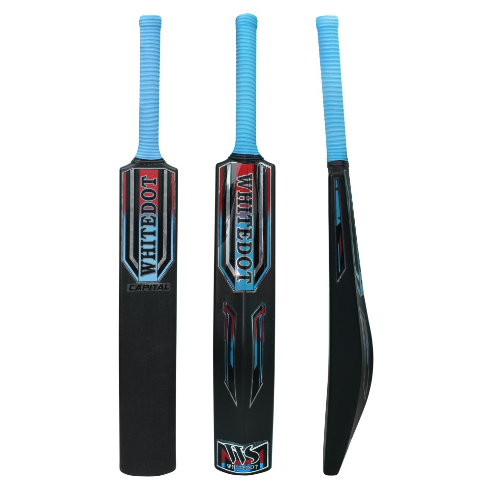 Whitedot Capital Heavy Duty Plastic Cricket Bat for Heavy and Light Tennis Ball Whitedot Capital Heavy Duty Plastic Cricket Bat for Heavy and Light Tennis Ball