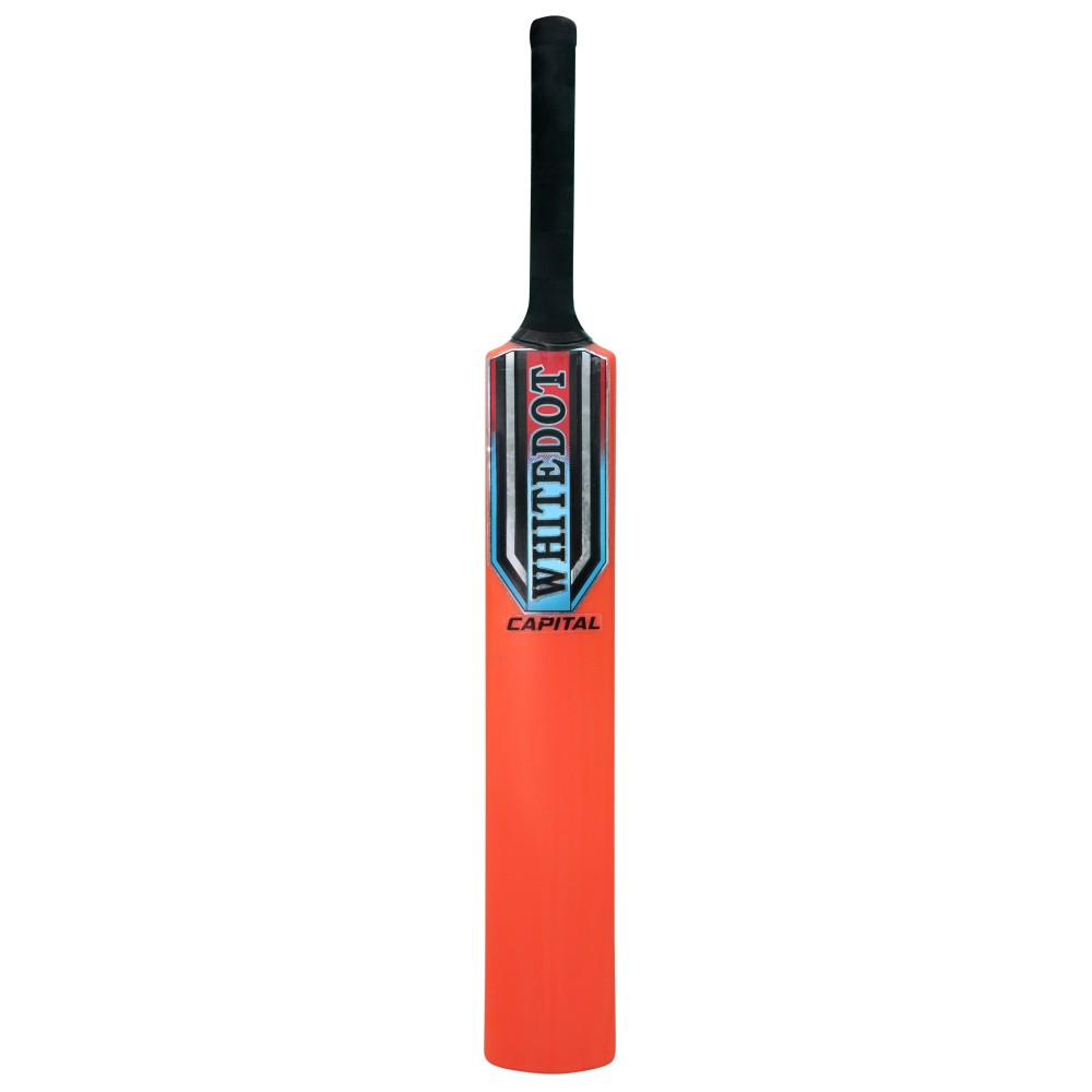 Whitedot Capital Orange Heavy Duty Plastic Cricket Bat for Heavy and Light Tennis Ball Whitedot Capital Orange Heavy Duty Plastic Cricket Bat for Heavy and Light Tennis Ball