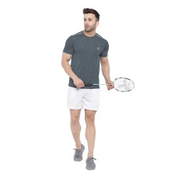 Whitedot FlexFit Round Neck Regular Dry Fit Gym Sports T-Shirt - Light Grey Whitedot FlexFit Round Neck Regular Dry Fit Gym Sports T-Shirt - Light Grey
