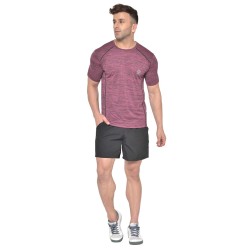 Whitedot FlexFit Round Neck Regular Dry Fit Gym Sports T-Shirt - Magenta Whitedot FlexFit Round Neck Regular Dry Fit Gym Sports T-Shirt - Magenta