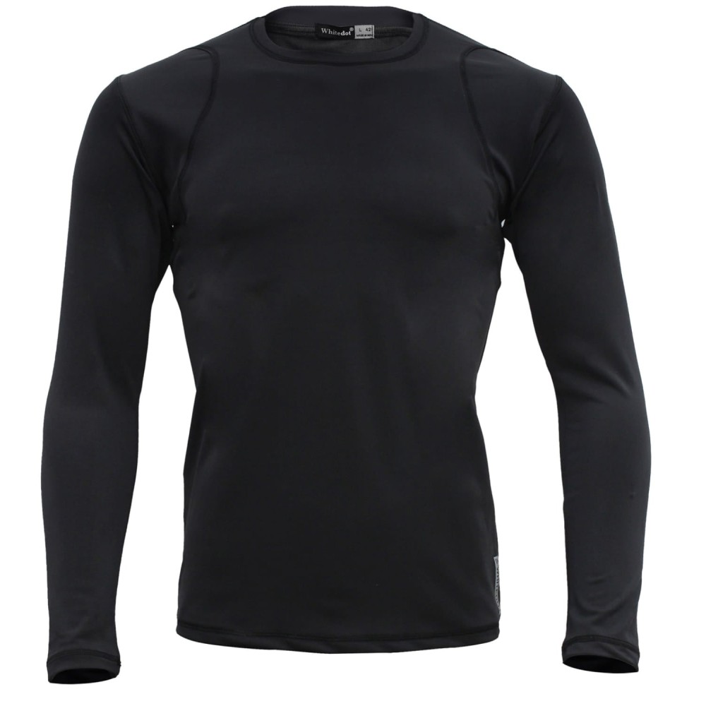 Whitedot Sigma Black Long Sleeve Compression Top Whitedot Sigma Black Long Sleeve Compression Top