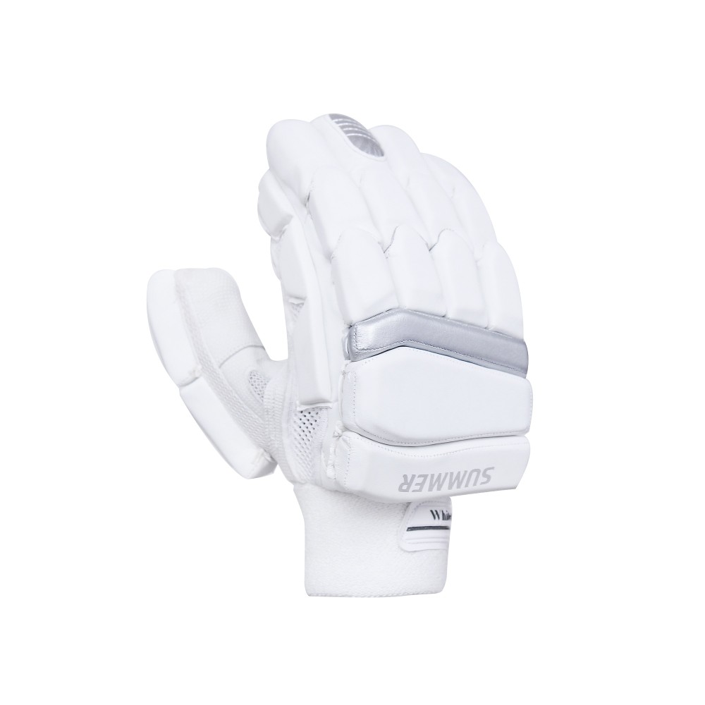 Whitedot Summer White Cricket Batting Gloves Whitedot Summer White Cricket Batting Gloves