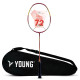 Young Dragonfly Superlite (72g, Hyper-Light) 30 LBS | UHM Japanese Carbon Fibre | Lightweight & Super-Speed | Head Heavy Graphite Badminton Racket with Customization and Full Cover (White) Young Dragonfly Superlite (72g, Hyper-Light) 30 LBS | UHM Japanese Carbon Fibre | Lightweight & Super-Speed | Head Heavy Graphite Badminton Racket with Customization and Full Cover (White)