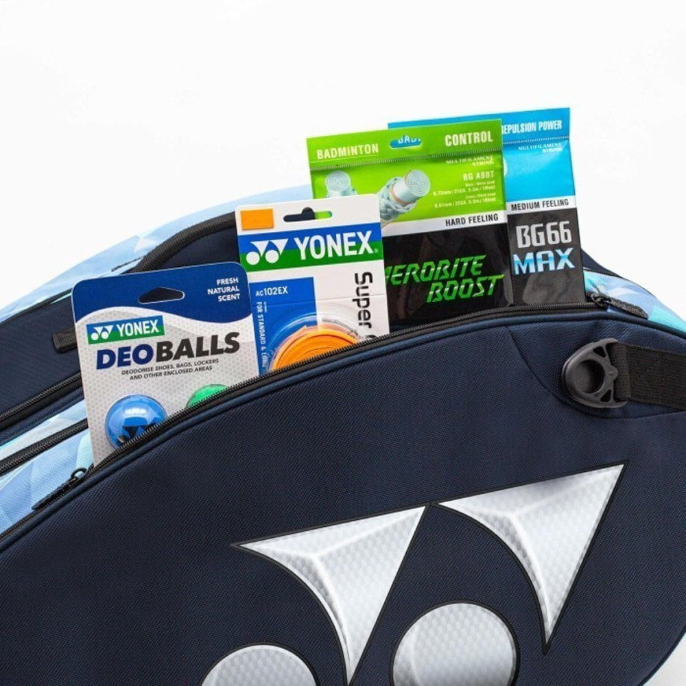 YONEX Badminton Champion Racquet Bag 22926T BT6-SR|6 Zipper Compartment for Saparate Storage of 9 Rackets,Shoes and Clothes|High Density EVA |Anti-Theft Zipper Locking System|Hand-Carry YONEX Badminton Champion Racquet Bag 22926T BT6-SR|6 Zipper Compartment for Saparate Storage of 9 Rackets,Shoes and Clothes|High Density EVA |Anti-Theft Zipper Locking System|Hand-Carry