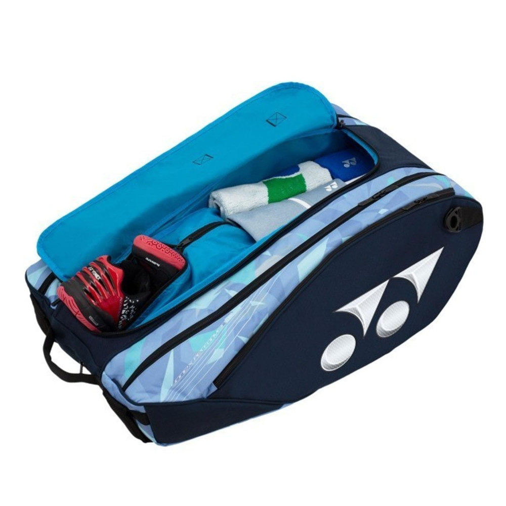 YONEX Badminton Champion Racquet Bag 22926T BT6-SR|6 Zipper Compartment for Saparate Storage of 9 Rackets,Shoes and Clothes|High Density EVA |Anti-Theft Zipper Locking System|Hand-Carry YONEX Badminton Champion Racquet Bag 22926T BT6-SR|6 Zipper Compartment for Saparate Storage of 9 Rackets,Shoes and Clothes|High Density EVA |Anti-Theft Zipper Locking System|Hand-Carry