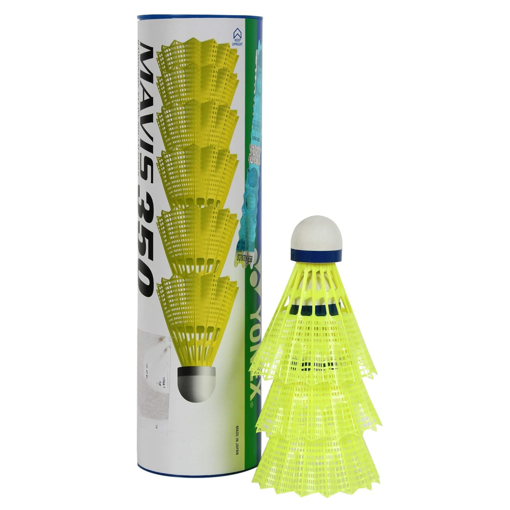 Yonex Mavis 350 Green Cap Nylon Shuttlecock (Yellow) Yonex Mavis 350 Green Cap Nylon Shuttlecock (Yellow)