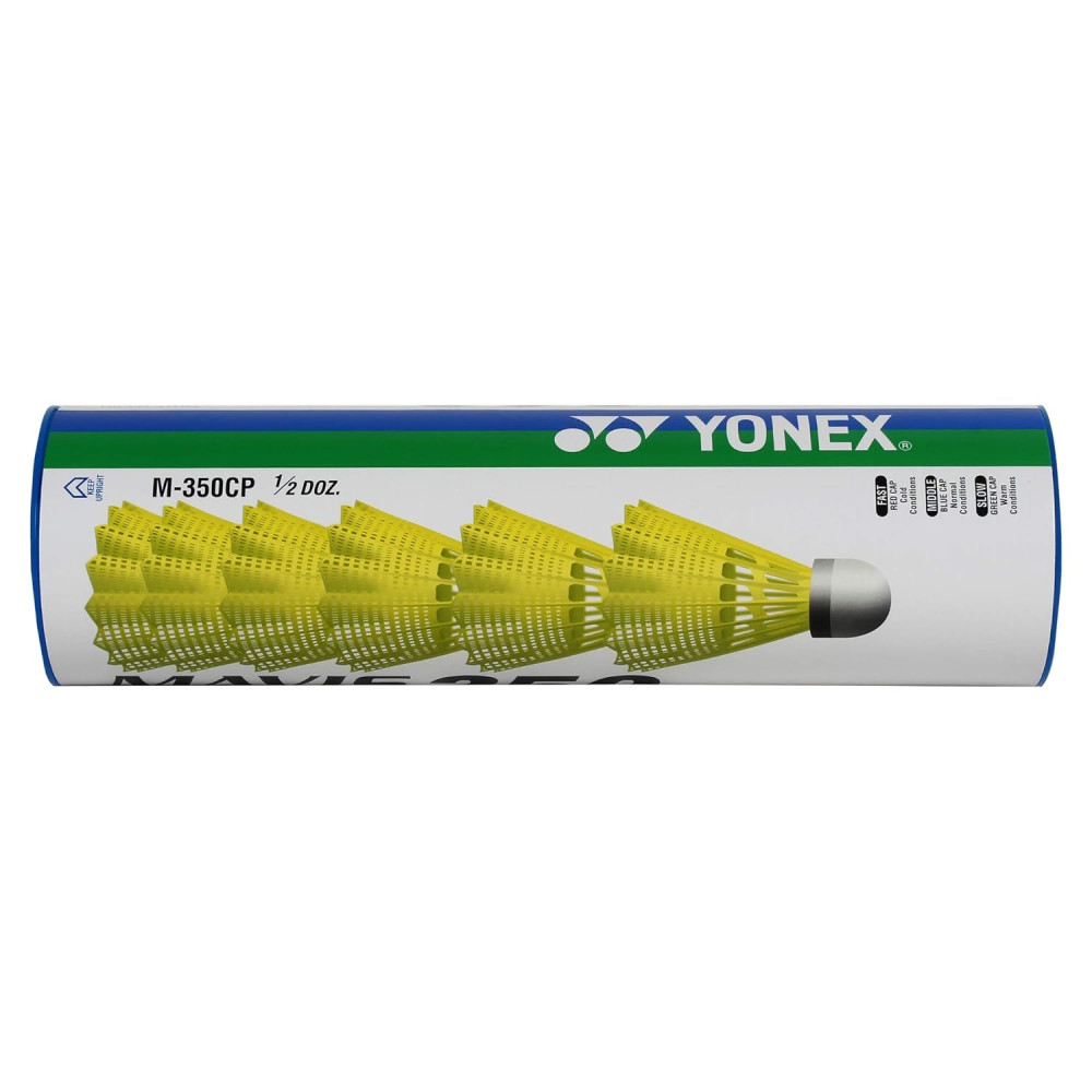 Yonex Mavis 350 Green Cap Nylon Shuttlecock (Yellow) Yonex Mavis 350 Green Cap Nylon Shuttlecock (Yellow)