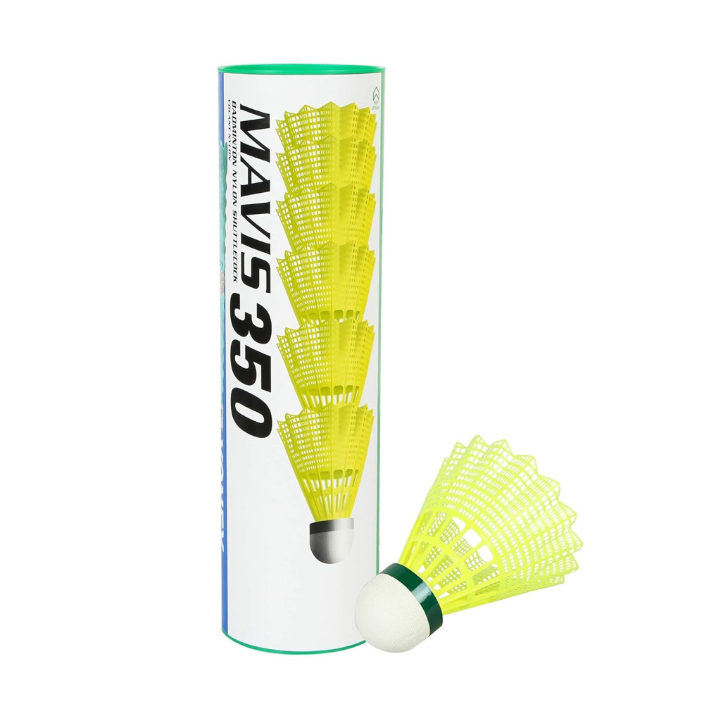 Yonex Mavis 350 Green Cap Nylon Shuttlecock (Yellow) Yonex Mavis 350 Green Cap Nylon Shuttlecock (Yellow)
