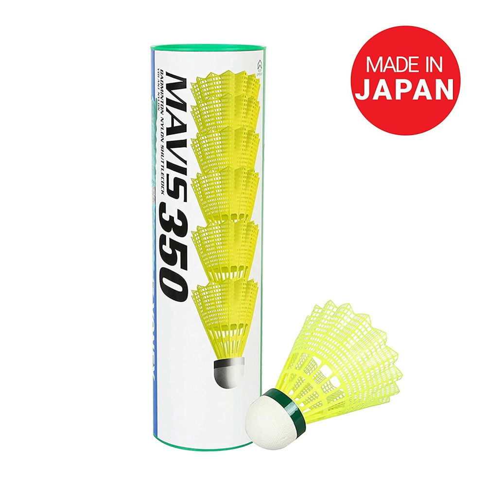 Yonex Mavis 350 Green Cap Nylon Shuttlecock (Yellow) Yonex Mavis 350 Green Cap Nylon Shuttlecock (Yellow)