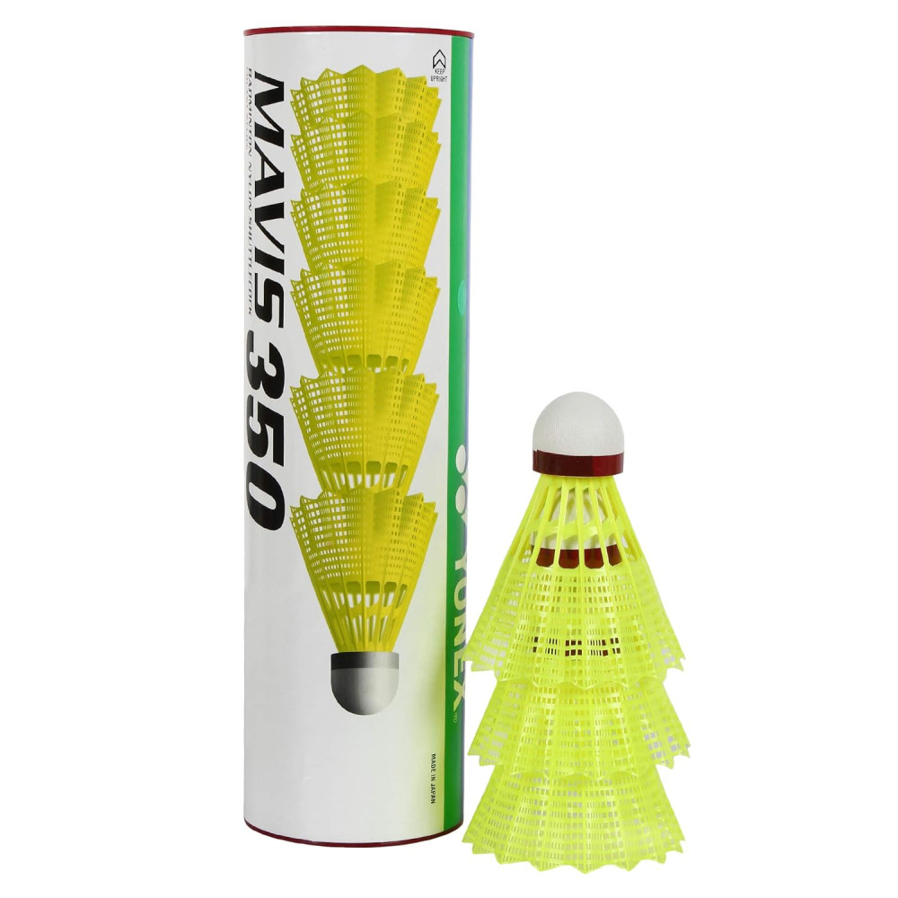 Yonex Mavis 350 Green Cap Nylon Shuttlecock (Yellow) Yonex Mavis 350 Green Cap Nylon Shuttlecock (Yellow)